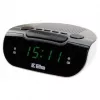 Radio z zegarem/alarmem LED, Eltra, 127x53x98 mm, szary/biały