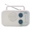 Radio Eltra DANA białe – przenośne radio analogowe, kompaktowa konstrukcja stołowa
