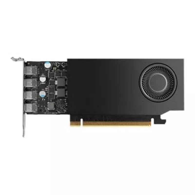 Karta graficzna PNY NVIDIA RTX A400, 4 GB GDDR6, 64-bitowa, PCIe 4.0 x8, 4x DisplayPort 1.4a, aktywne chłodzenie