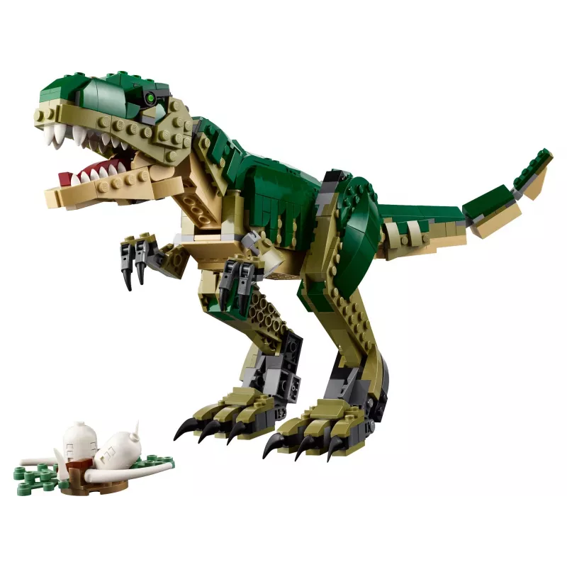 Zabawka konstrukcyjna LEGO Creator 3-w-1 T.Rex, zestaw do zbudowania, 626 szt., wysokość 150 mm, wiek 9+