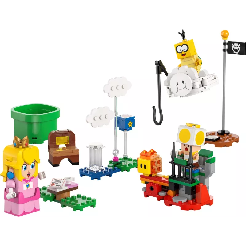 Zestaw konstrukcyjny LEGO 71441 Super Mario Interaktywna figurka LEGO Peach, kompatybilny z systemem LEGO