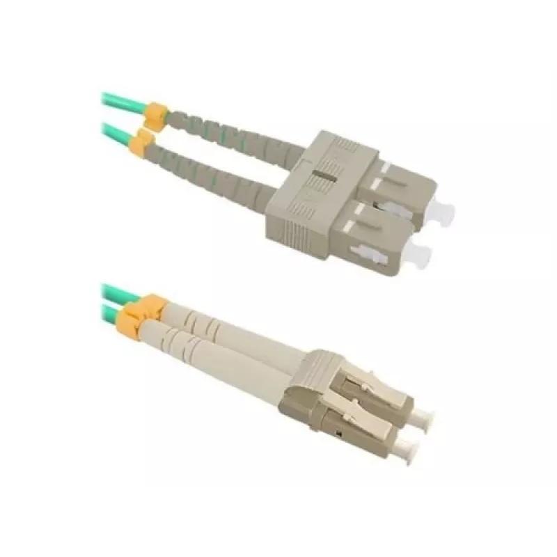 Kabel światłowodowy Qoltec 54348 1 m LC SC Zielony