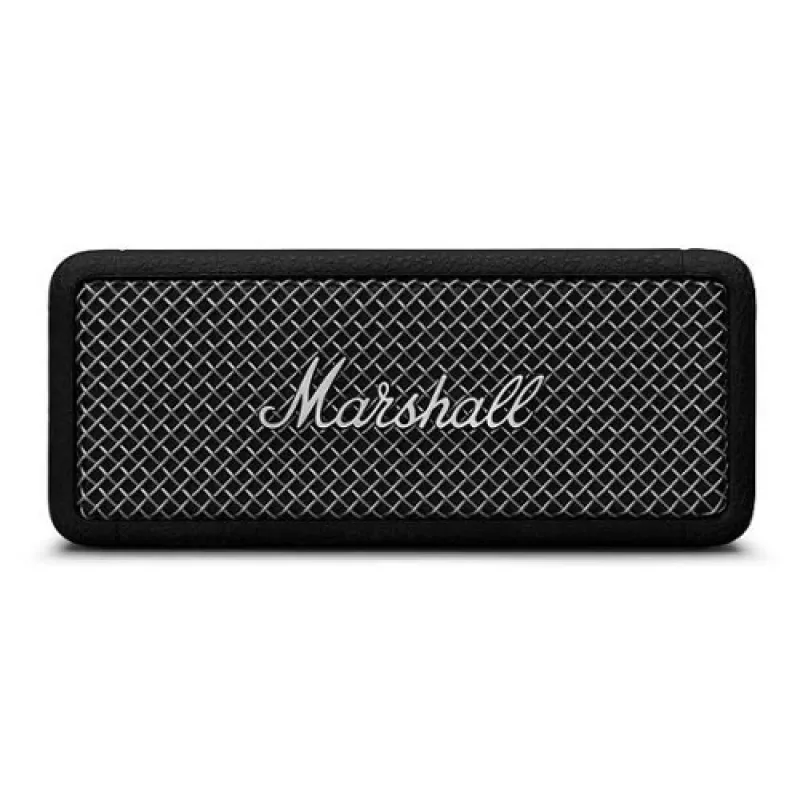 Przenośny głośnik Bluetooth Marshall Emberton II Czarny Steel — kompaktowa konstrukcja, bezprzewodowy dźwięk