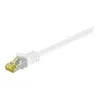 Wentronic GoobayCat.7 kabel surowy Patch kabel, S/FTP (PiMF), biały, 0,25 m - LSZH bezhalogenowy, miedź, wtyk RJ45 (91089)