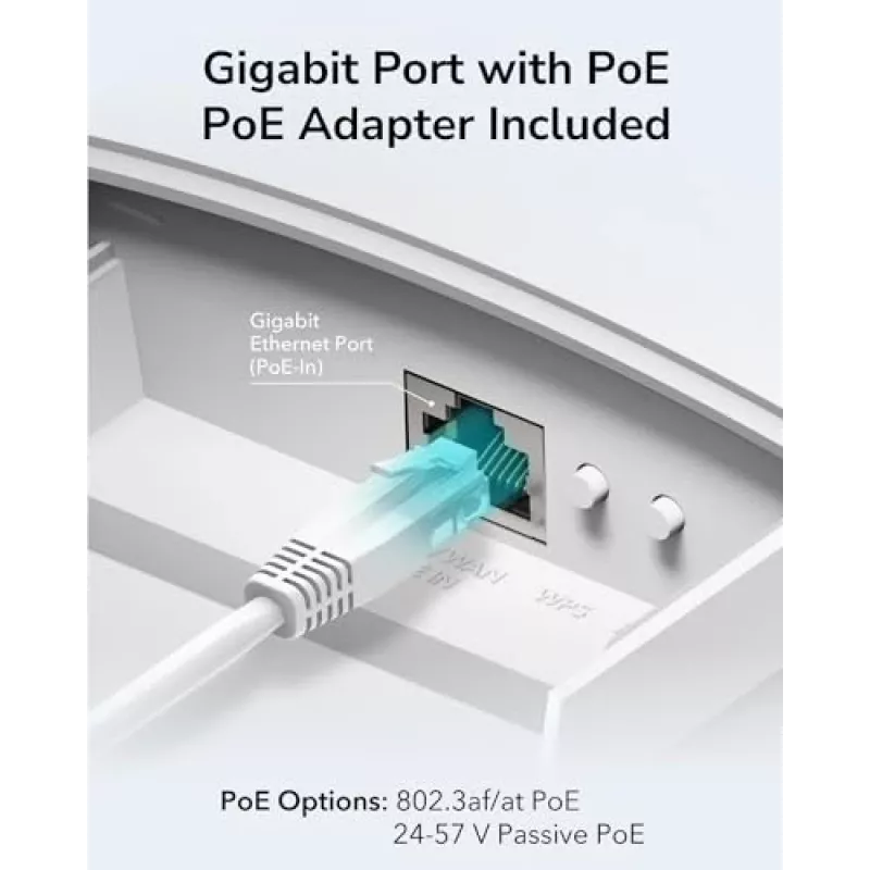 Access Point Cudy AP1300 Outdoor — dwuzakresowy 2,4/5 GHz, 300/867 Mb/s, IP65, PoE, 2 zewnętrzne anteny RP‑SMA