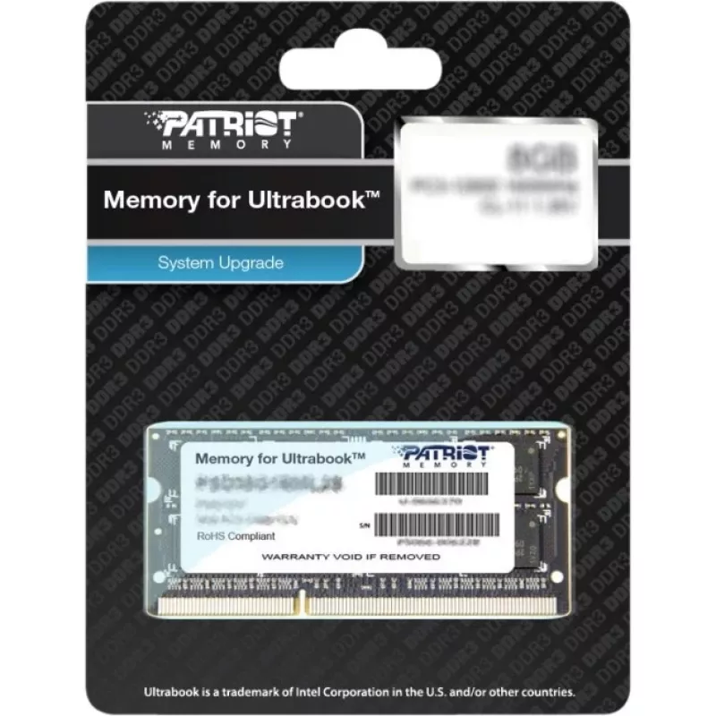 Pamięć do laptopa PATRIOT 8GB DDR3 1600MHz 204-pin SO-DIMM 1.35V