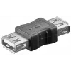 Microconnect USBAFAF adapter złącza kabla USB A Czarny