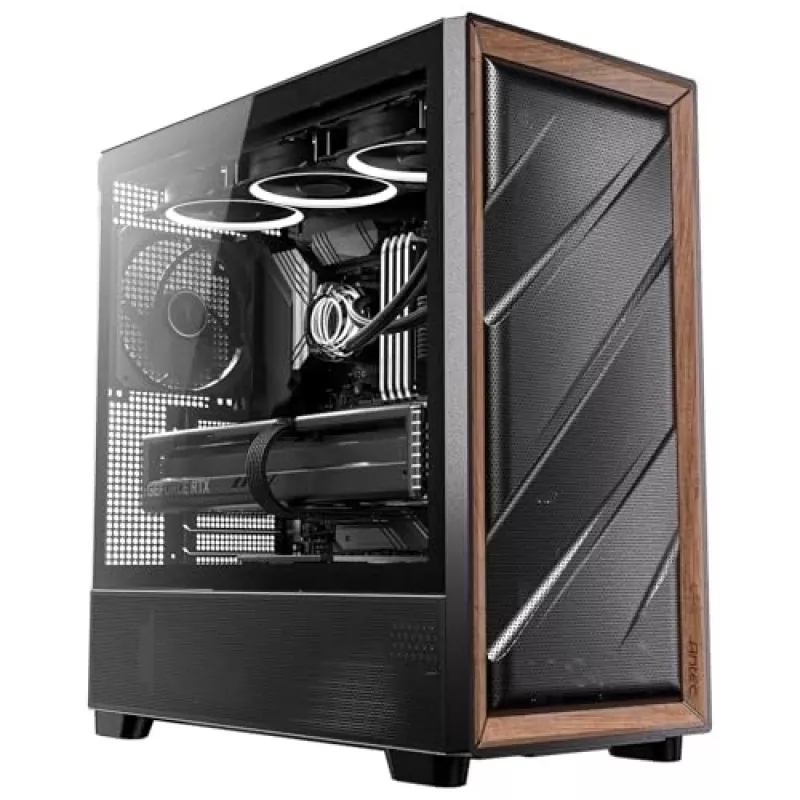 Antec 0-761345-10133-2 Obudowa komputerowa MIDI Tower Czarny Wood