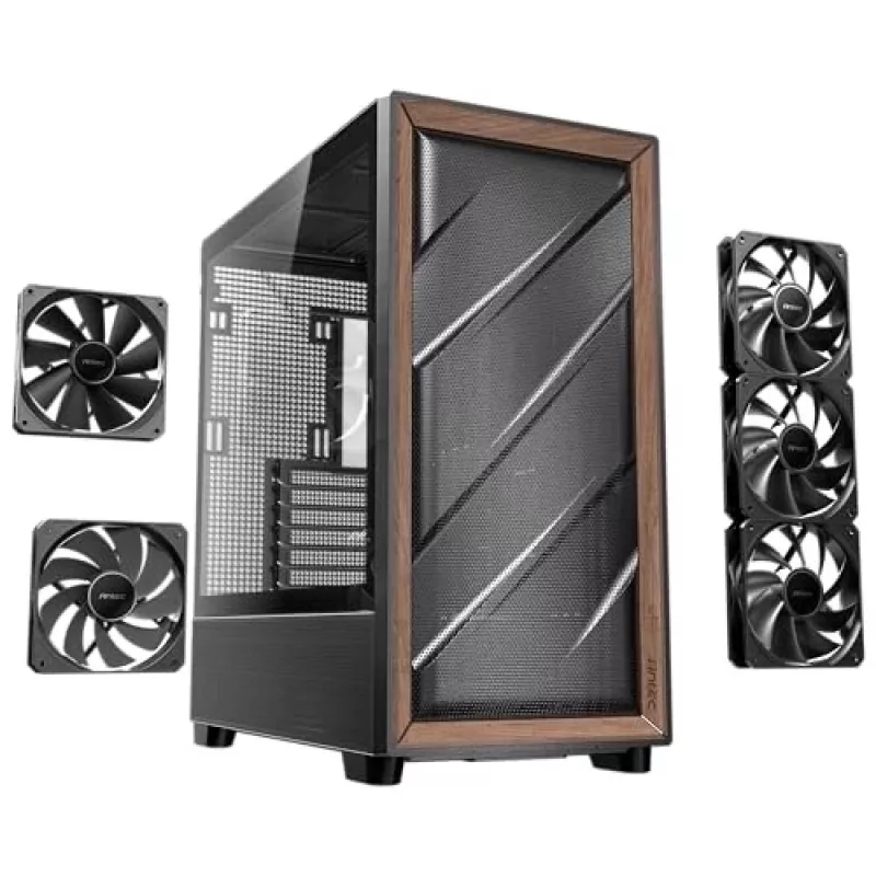 Antec 0-761345-10133-2 Obudowa komputerowa MIDI Tower Czarny Wood