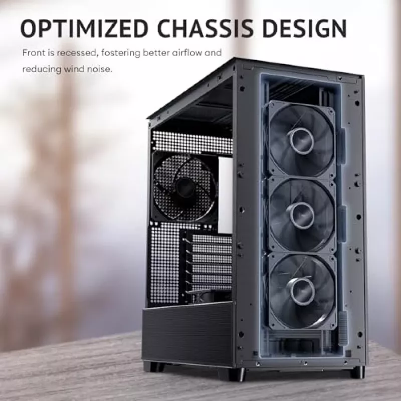 Antec 0-761345-10133-2 Obudowa komputerowa MIDI Tower Czarny Wood