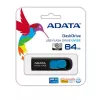 Pamięć USB ADATA 64 GB DashDrive UV128, USB Typ-A, 3.2 Gen 1 (3.1 Gen 1), czarna, niebieska