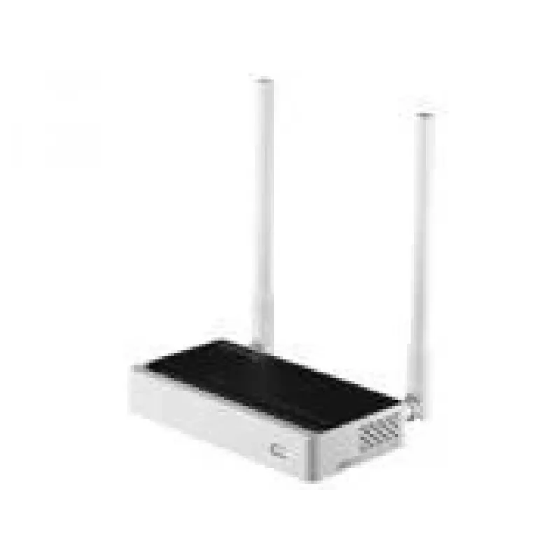 Router biurkowy TOTOLINK N300RT — jednopasmowe Wi‑Fi 4 2,4 GHz, 300 Mb/s, 5 portów Fast Ethernet RJ-45, 2 zewnętrzne anteny 5 dBi