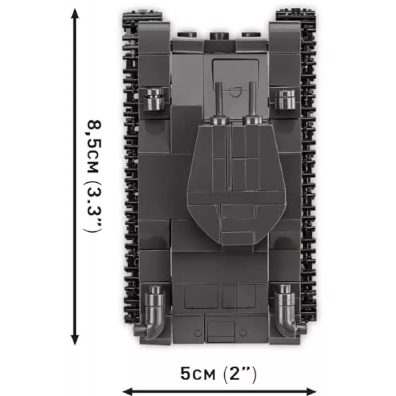 Zestaw konstrukcyjny COBI Renault R35 Valentine IX Panzer I 595 elementów