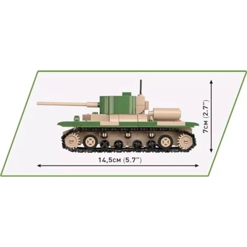 Zestaw konstrukcyjny COBI Renault R35 Valentine IX Panzer I 595 elementów