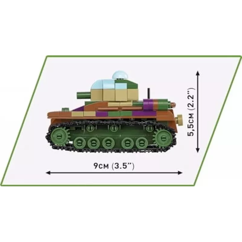 Zestaw konstrukcyjny COBI Renault R35 Valentine IX Panzer I 595 elementów