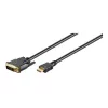 Goobay | Kabel DVI-D/HDMI, pozłacany | 51580 | DVI-D męski Single-Link (18+1 pin) | HDMI męski (typ A) | HDMI na DVI-D | 2 m