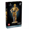 LEGO figura do zbudowania Star Wars C-3PO model 75398 — 1138 elementów, 380 mm kolekcjonerski model na wystawę