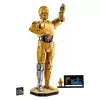LEGO figura do zbudowania Star Wars C-3PO model 75398 — 1138 elementów, 380 mm kolekcjonerski model na wystawę