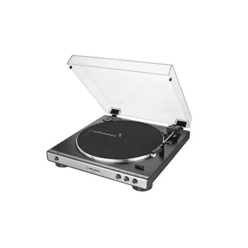 Audio Technica Unisex AT-LP60XUSB Pełnoautomatyczny gramofon z napędem paskowym, analogowy i USB, czarny
