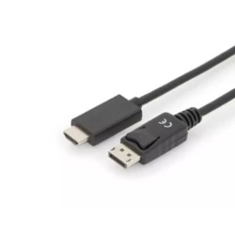 Kabel adapterowy DisplayPort 1.2 z blokadą 4K 60Hz UHD Typ DP/HDMI A M/M czarny 2 m