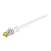Wentronic Goobay Cat.7 kabel sieciowy, S/FTP (PiMF), biały, 0,5 m – LSZH bezhalogenowy, miedź, wtyk RJ45 (91090)