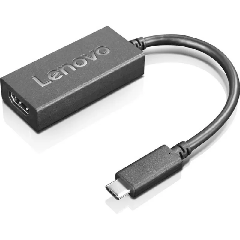 Lenovo 4X90R61022 adapter kablowy wideo 0,24 m USB-C HDMI typu A (Standard) Czarny