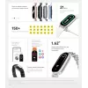 Xiaomi Smart Band 9 Opaska na nadgarstek monitor aktywności 4,11 cm (1,62) Arktyczny niebieski
