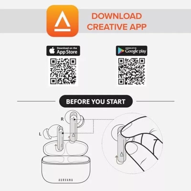 Creative 51EF1160AA000 Aurvana Ace 2 słuchawki dokanałowe Bluetooth czarne