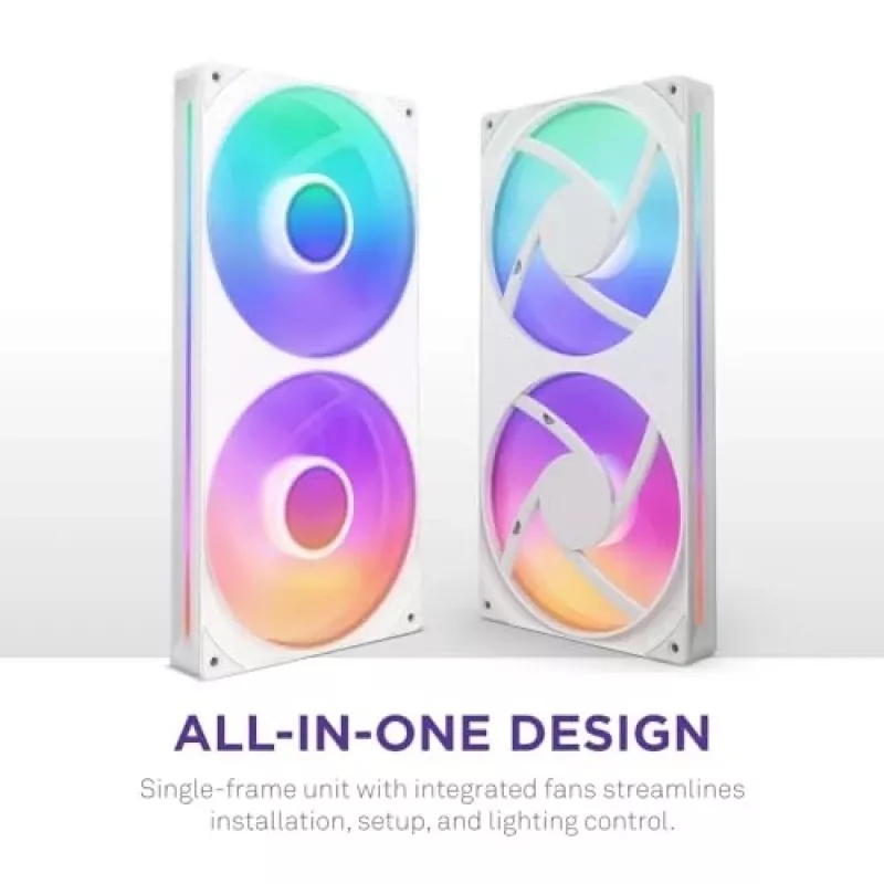 Wentylator NZXT RF-U28HF-W1 140 mm 2000 obr./min 98,61 CFM biały