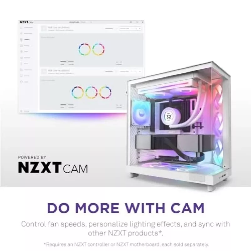 Wentylator NZXT RF-U28HF-W1 140 mm 2000 obr./min 98,61 CFM biały