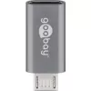 Goobay USB 2.0 Hi-Speed Adapter , Szary, Szary - Gniazdo USB-C™ > Wtyk USB 2.0 Micro (Typ B) (55553)