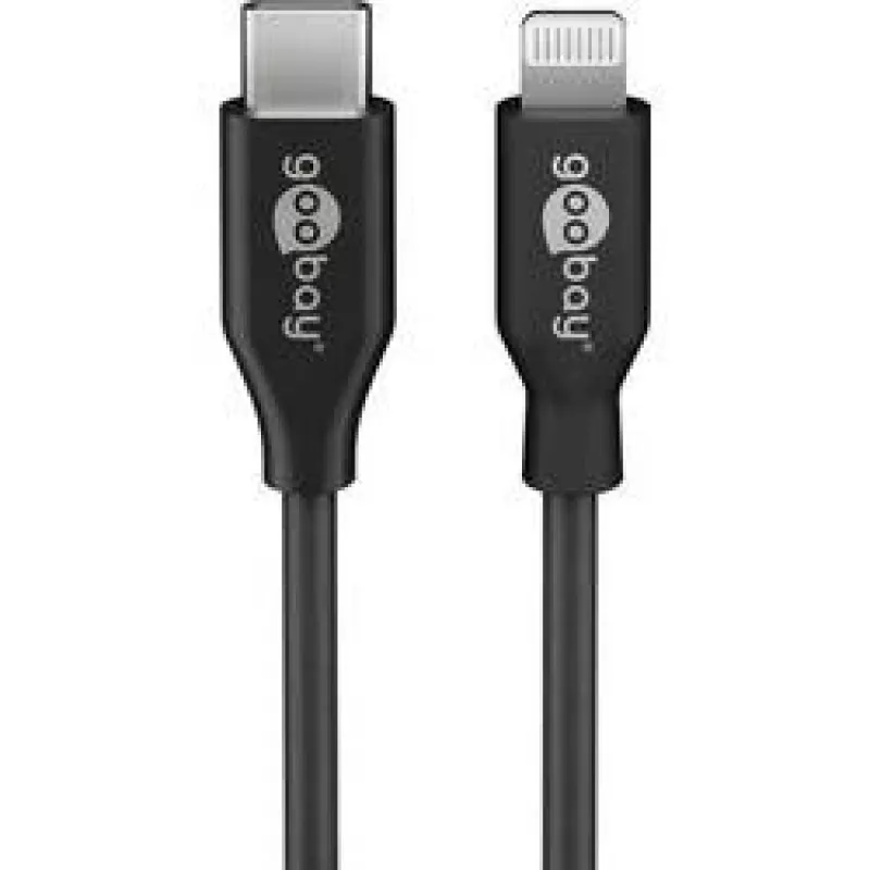 Wentronic 39447 Kabel Lightning 0,5 m czarny