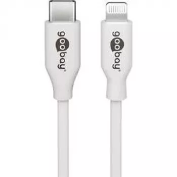 Goobay 39446 Kabel USB USB 2.0 Wtyk USB-C Wtyk Apple Lightning 1m