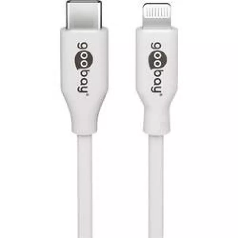 Goobay 39446 Kabel USB USB 2.0 Wtyk USB-C Wtyk Apple Lightning 1m
