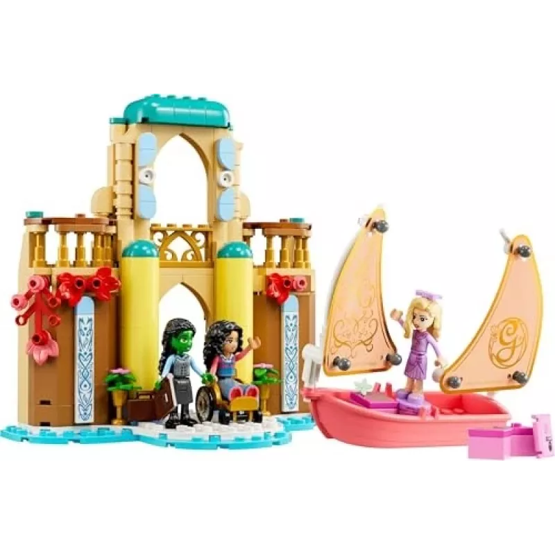 Zestaw konstrukcyjny LEGO 75681 z minifigurkami: Wicked, Glinda, Elphaba, Nessarose oraz Uniwersytet Shiz