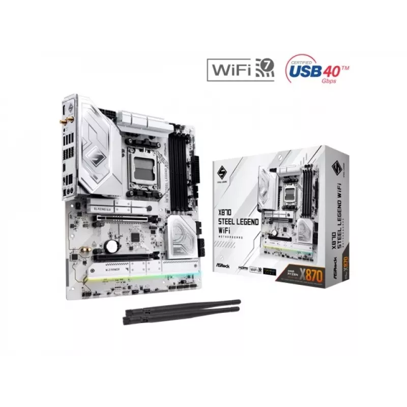 ASRock X870 Steel Legend WiFi AM5 ATX Motherboard