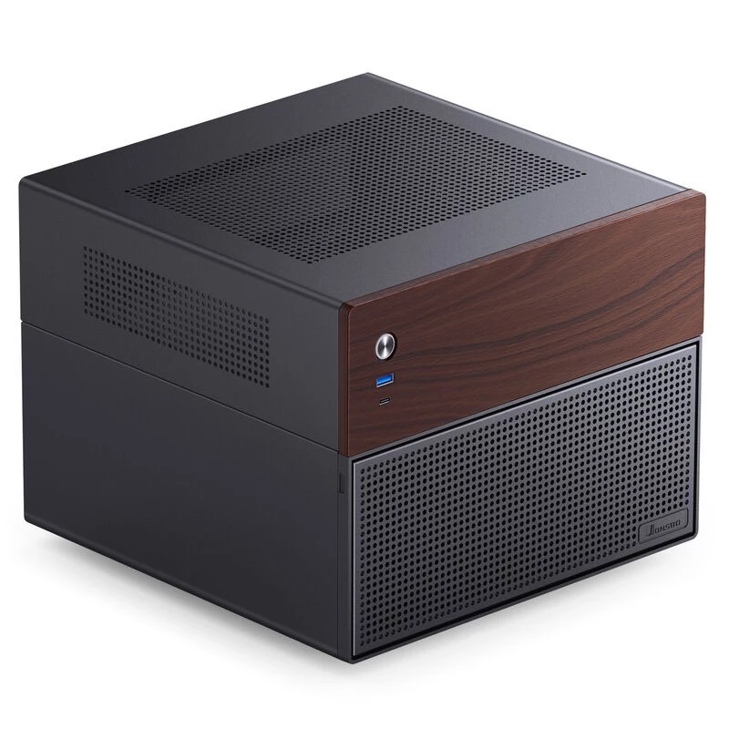 Jonsbo N4 Microtower Casing Czarny Durable Steel Compact PC Enclosure