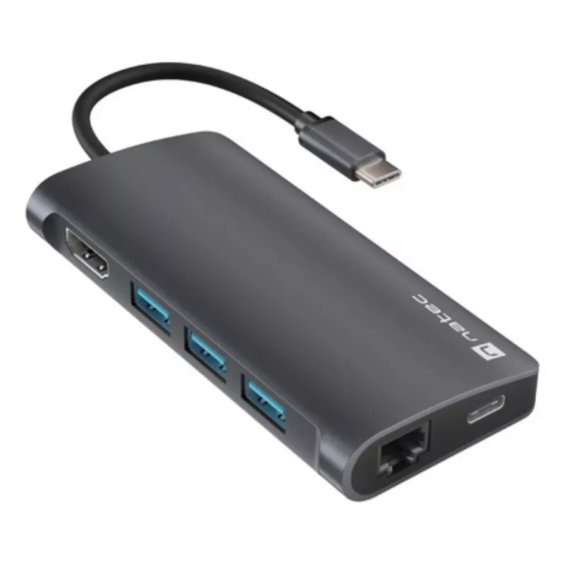 Stacja dokująca NATEC NMP-2162 USB 3.2 Gen 1 Type-C szara przewodowa