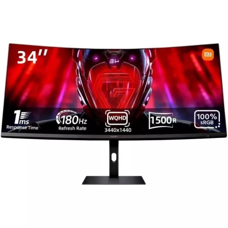 Xiaomi | G34WQi | 34 | WQHD | 21:9 | 180 Hz | 1 ms | 3440 x 1440 pikseli | 350 cd/m2 | Liczba portów HDMI 2 | Czarny | Gwarancja 24 miesiące