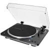 AT-LP70XBTBS, Gramofon czarny/srebrny, Wbudowany przedwzmacniacz gramofonowy, Bluetooth, w pełni automatyczny, napęd paskowy