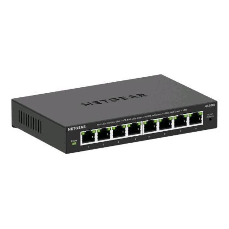 NETGEAR GS308E Managed L2/L3 Gigabit Ethernet (10/100/1000) Czarny
