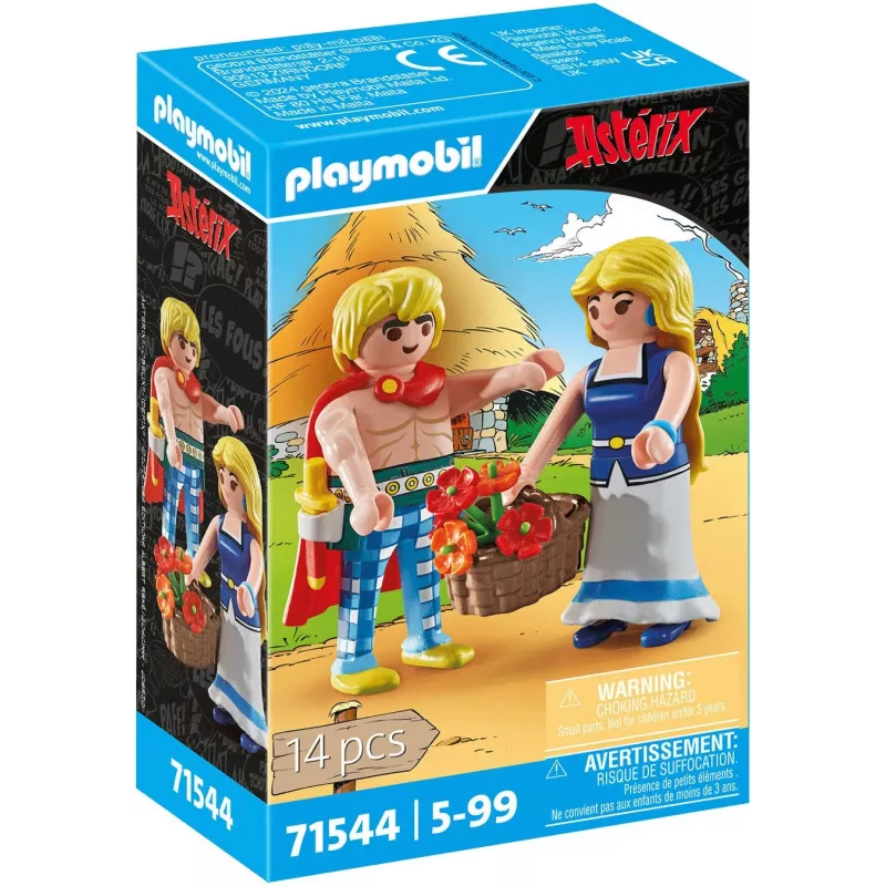 PLAYMOBIL | Asterix | Tragicomix i Falbala | Zakochana para z uniwersum Asteriksa | Zabawka dla dzieci od 5 lat | 71544