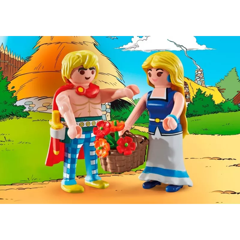PLAYMOBIL | Asterix | Tragicomix i Falbala | Zakochana para z uniwersum Asteriksa | Zabawka dla dzieci od 5 lat | 71544