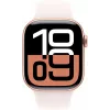 APPLE Watch Series 10 GPS 42mm Koperta ze stopu aluminium w kolorze różowego złota z paskiem sportowym Light Blush - S/M
