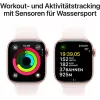 APPLE Watch Series 10 GPS 42mm Koperta ze stopu aluminium w kolorze różowego złota z paskiem sportowym Light Blush - S/M