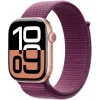 APPLE Watch Series 10 GPS 46 mm koperta z różowego złota aluminium z pętelką sportową Plum