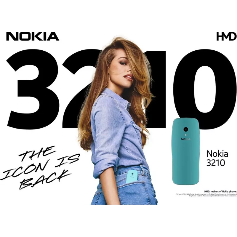 Nokia 3210 6,1 cm (2.4) Niebieski telefon funkcjonalny (1GF025CPJ2L06)