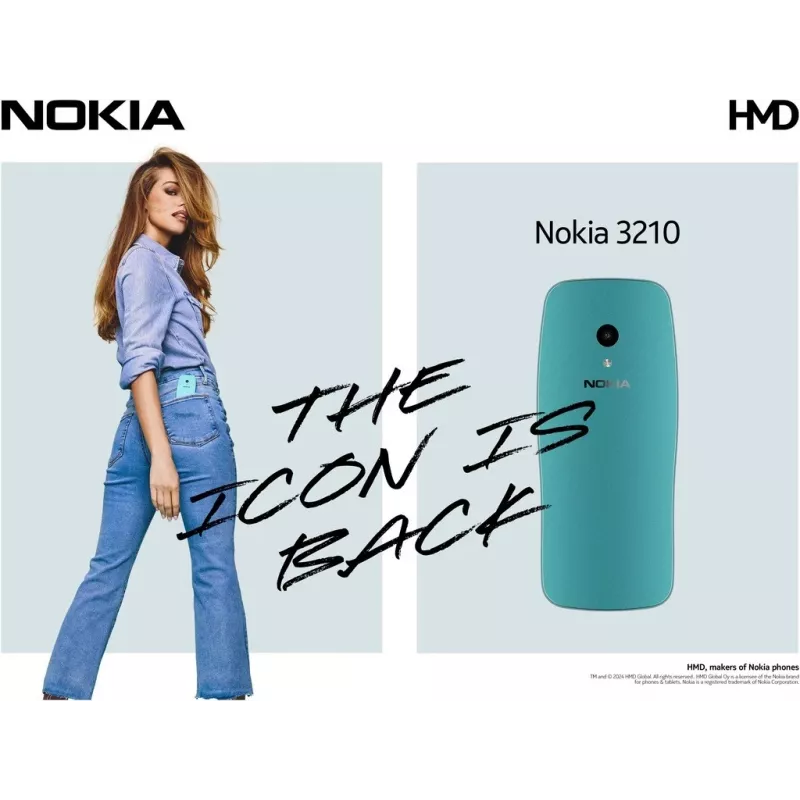Nokia 3210 6,1 cm (2.4) Niebieski telefon funkcjonalny (1GF025CPJ2L06)