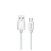Kabel Savio USB 2.0 USB A - Micro USB biały CL-167 3 m