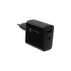 Przewodowa ładowarka do urządzeń mobilnych NATEC NUC-2145, 65 W, USB-C PD 3.0 + QC 3.0, 1x USB-C, 1x USB-A, 110–240 V, czarna
